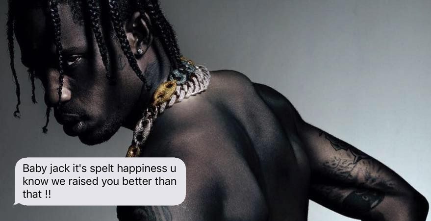Travis Scott's Mum Corrected His Spelling On Twitter Because You're Never Too Big For That