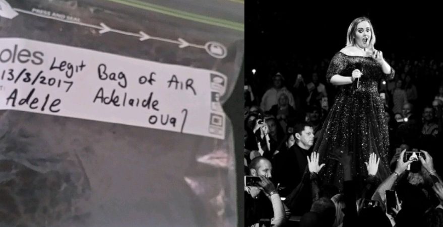 Someone's Selling A Bag Of Air From Adele's Adelaide Concert On Ebay And People Are Bidding