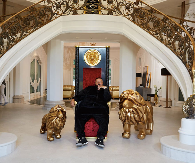 For Some Reason DJ Khaled Has A Homeware Collection That Includes Giant Gold Lions