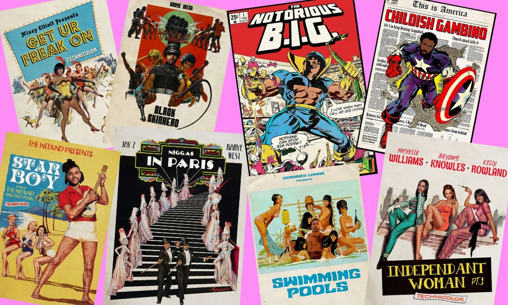 This French Artist Turns Your Favourite Rappers Into Vintage Posters & Comics