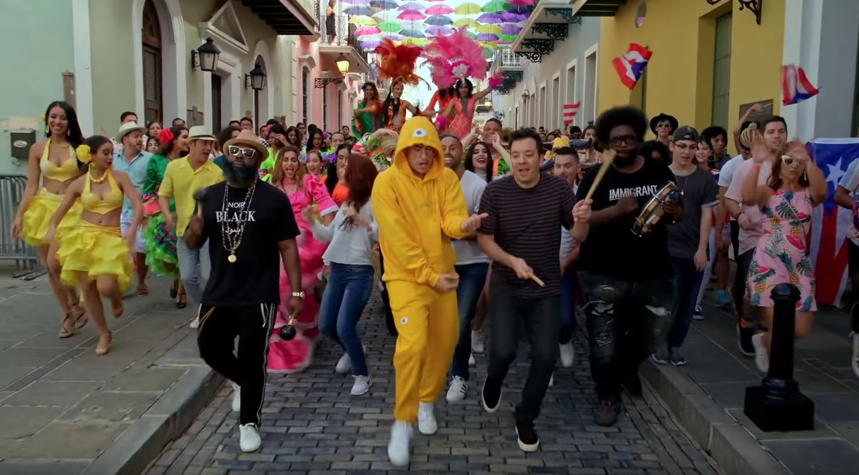 Bad Bunny Boogied Through Puerto Rico Singing 'MIA' & It's A Viiiibe