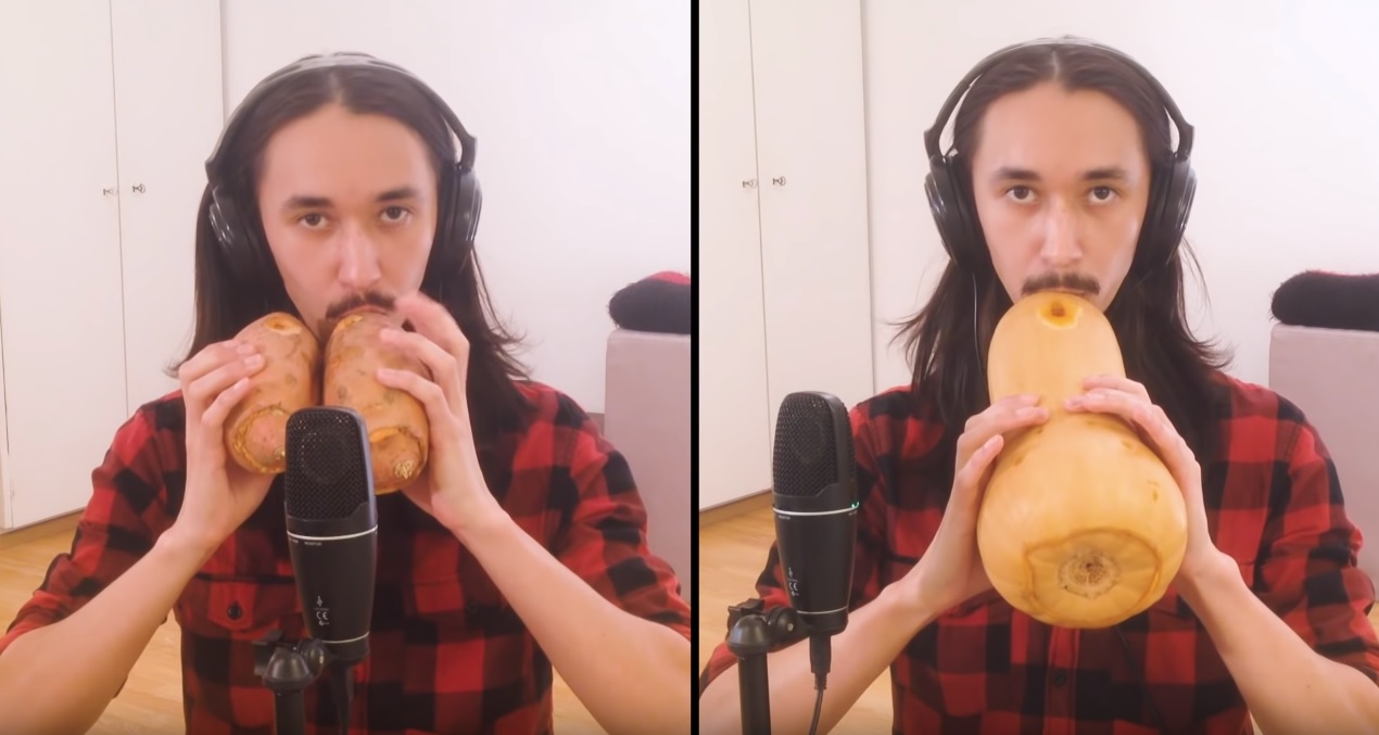A Guy Learnt To Play Toto's 'Africa' On A Sweet Potato And Squash