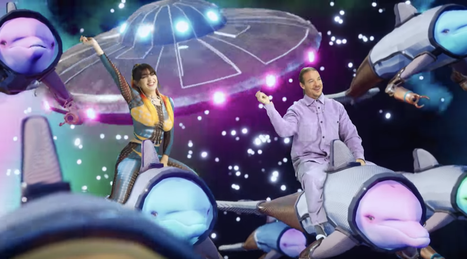 Charli XCX & Diplo's Spice Girls Remix Is Here... In A Dolphin Wonderland
