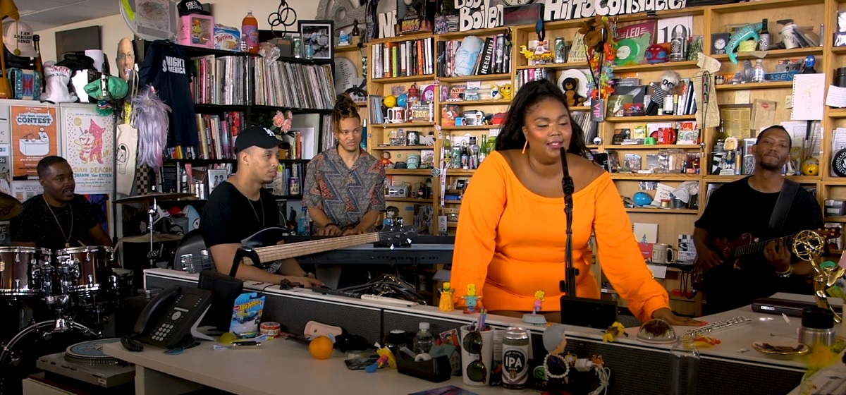 Lizzo Takes On NPR's "Tiny Ass Desk" And Blows Everyone Away