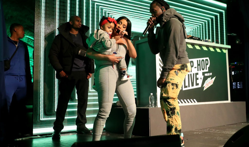 Watch Cardi B Perform 'Clout' While Holding Baby Kulture In Her Arms