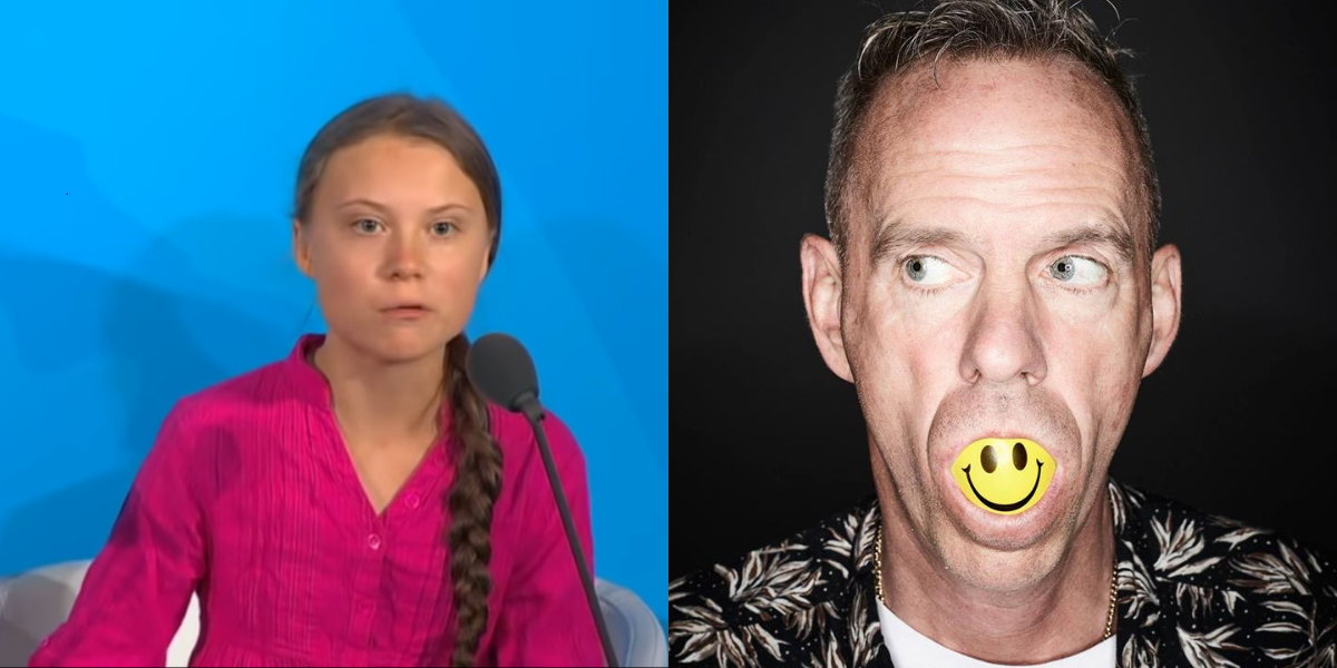 Fatboy Slim Has Remixed Greta Thunberg's UN Speech Which Absolutely Rules