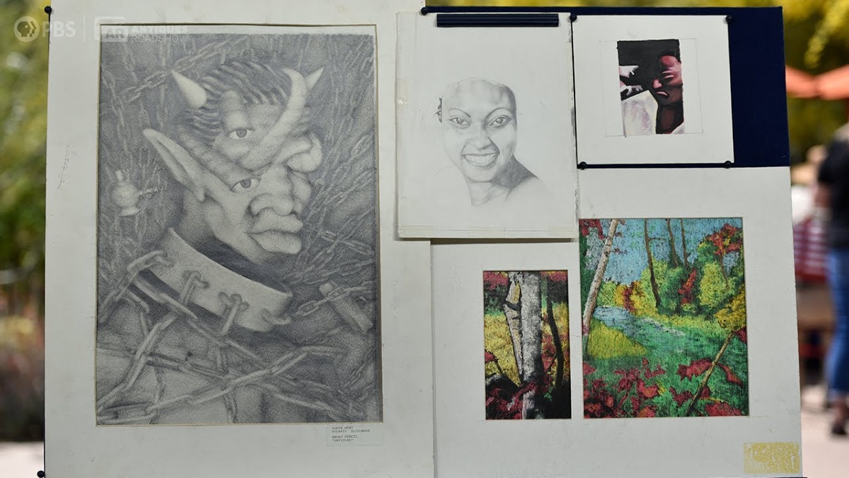 A Whole Heap Of Kanye West's High School Artwork Has Been Shown On Antiques Roadshow