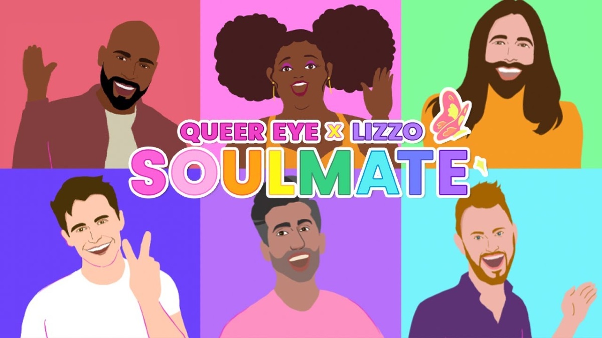 Lizzo Has Teamed Up With The Cast Of 'Queer Eye' For Her Animated 'Soulmate' Video