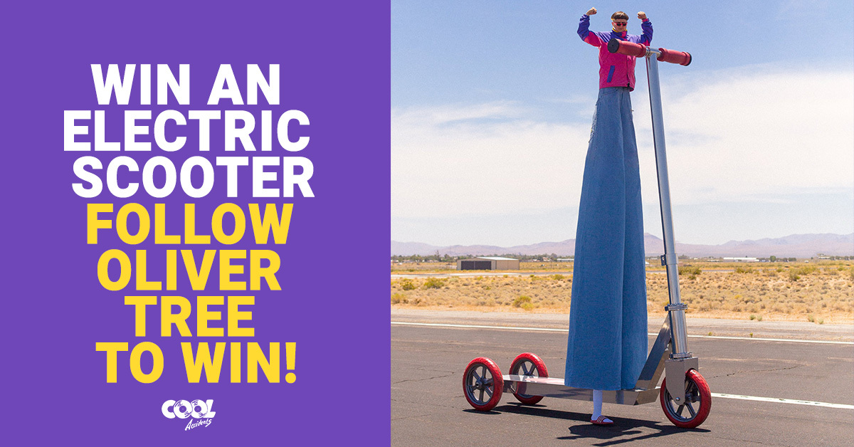 Win An Electric Scooter To Ride Around On While Listening To Oliver Tree