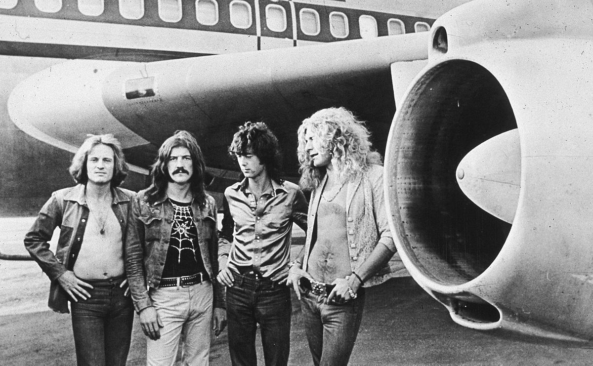 Inside Led Zeppelin's Private Jet Circa 1973