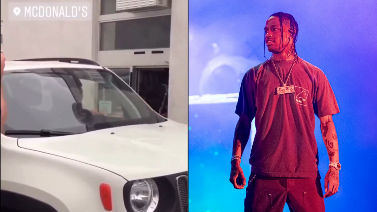 Travis Scott Just Dropped His Macca's Collab And He's Turned Up For His Drive-Thru Shift