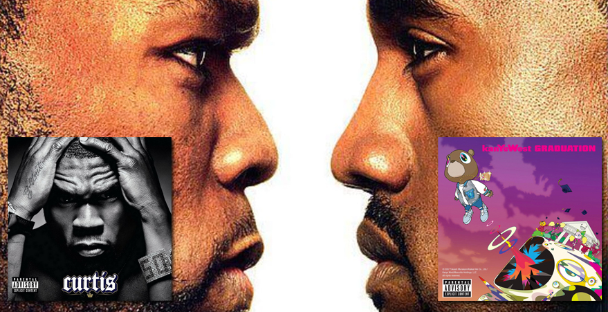 Kanye's 'Graduation' Is 10 So Let's Revisit What Happened When 50 Cent Challenged Him For Number 1