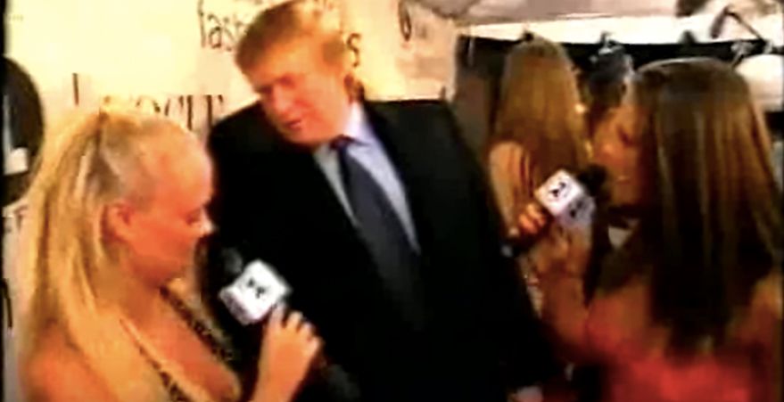 Here's Unearthed Footage Of Donald Trump Creepily Hitting On Baby Spice