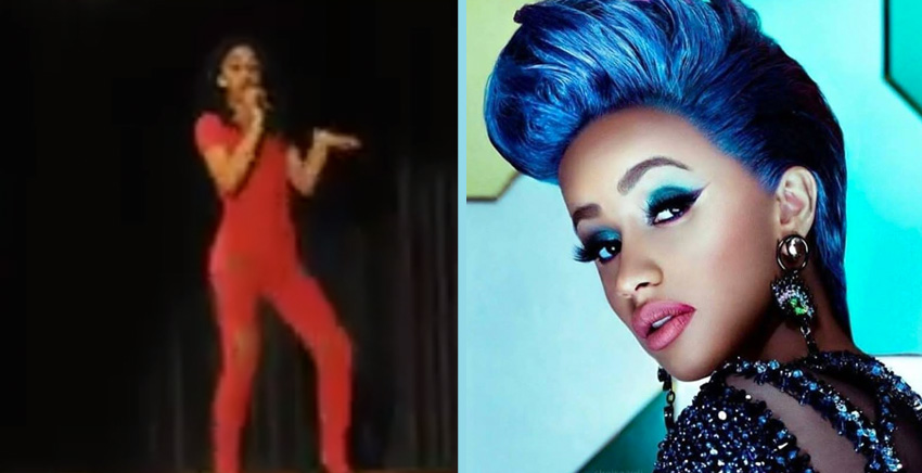 This Video Of Cardi B Covering 'Bad Romance' In High School Is Spreading Across The Internet