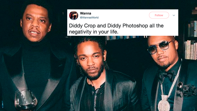 Diddy's Photoshopping Again, This Time Chopping French Montana From A Picture