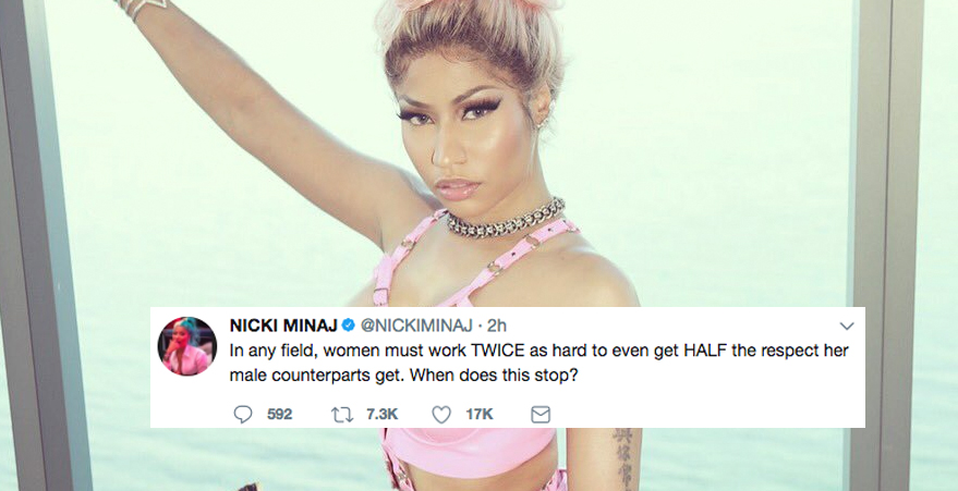 Round Of Applause For Nicki Minaj's Take On Sexism In The Industry