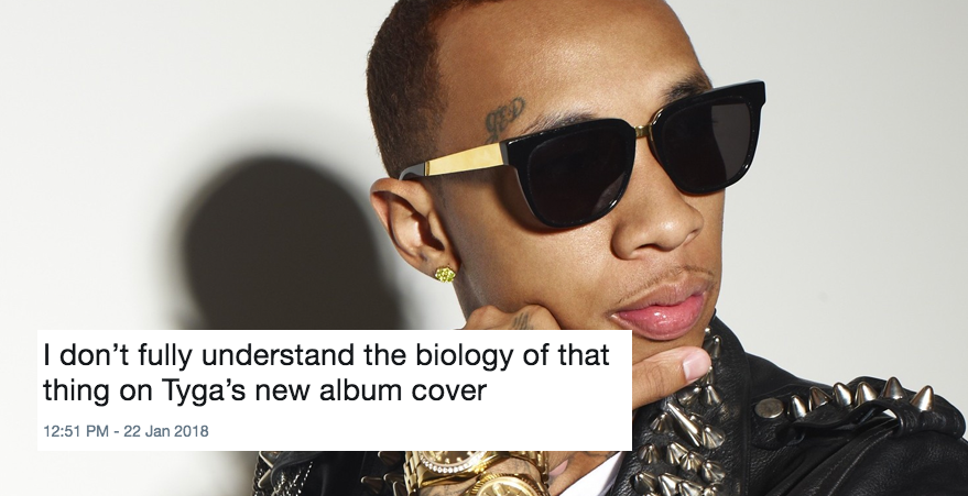The Internet Is Tryna Figure Out WTF Tyga's NSFW New Album Cover Is Tryna Do
