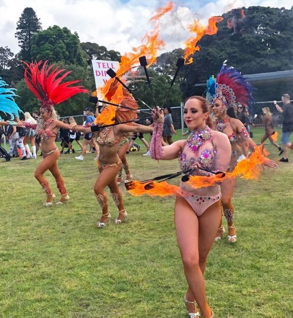 So Major Lazer Brought A Bunch Of Fire-Twirling Latin Dancers To Listen Out Sydney