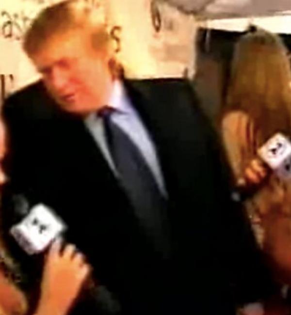 Here's Unearthed Footage Of Donald Trump Creepily Hitting On Baby Spice