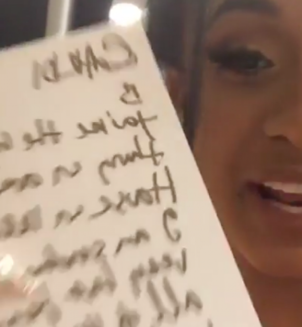 Cardi B Got A Note From Bono At The Grammys And Her Reaction Is Priceless